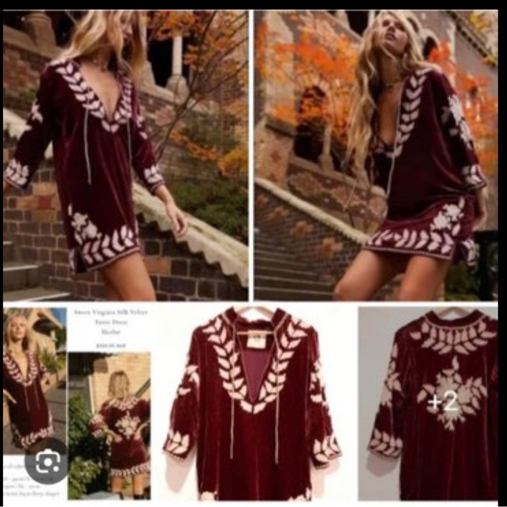 Chasing Unicorns SIZE SWAP S/NWT/ NEED XS. Silk velvet handmade and embroidered